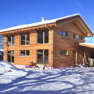 Neubau im ersten Winter