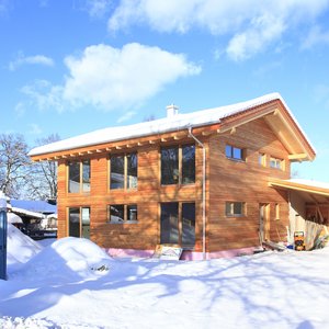 Neubau im ersten Winter