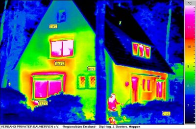 Thermografie einer Putzfassade